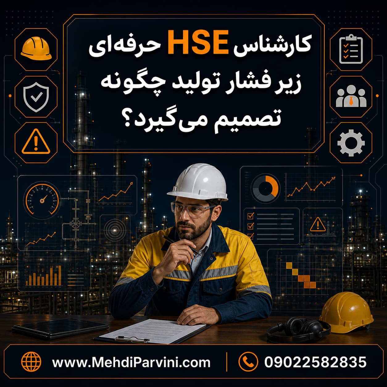 کارشناس HSE زیر فشار تولید