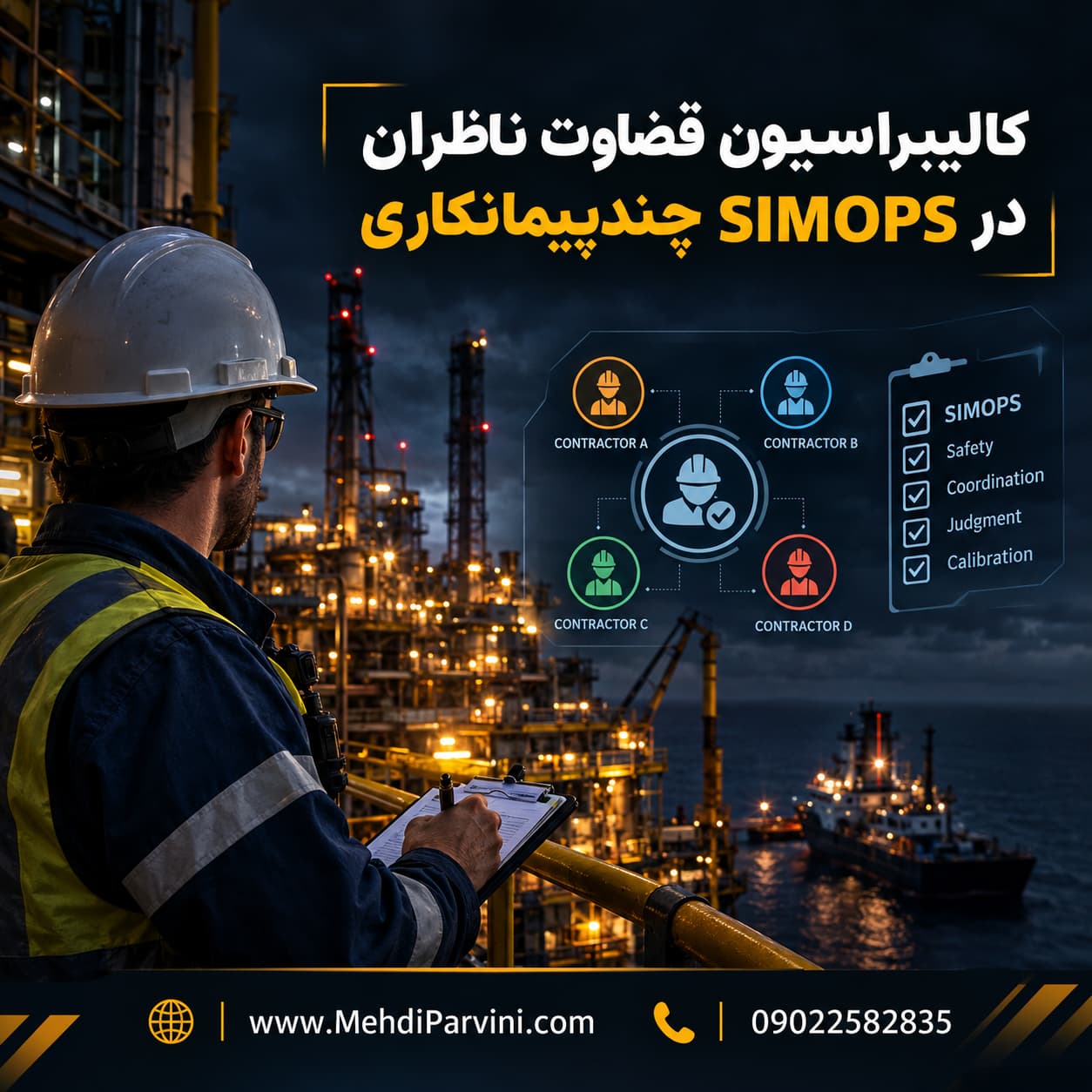 کالیبراسیون قضاوت ناظران در SIMOPS چندپیمانکاری
