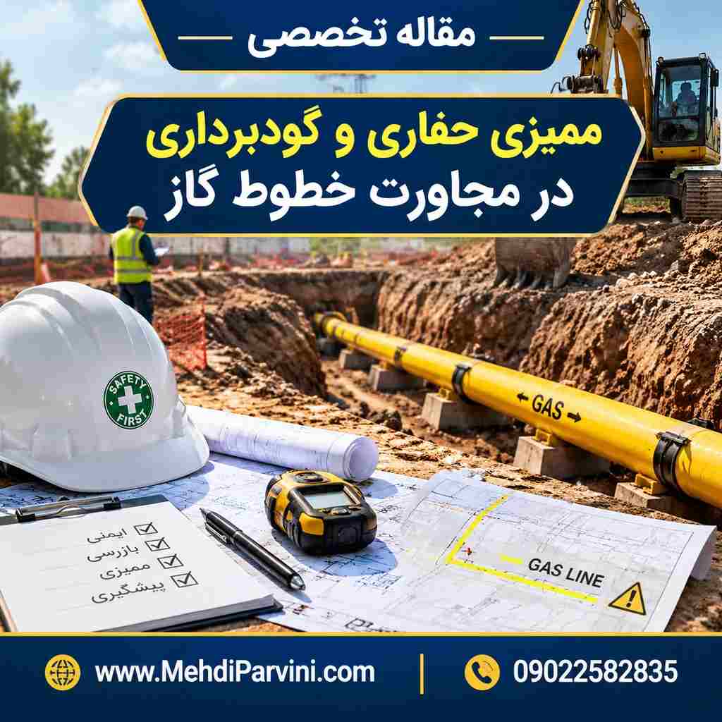 ممیزی حفاری و گودبرداری در مجاورت خطوط گاز