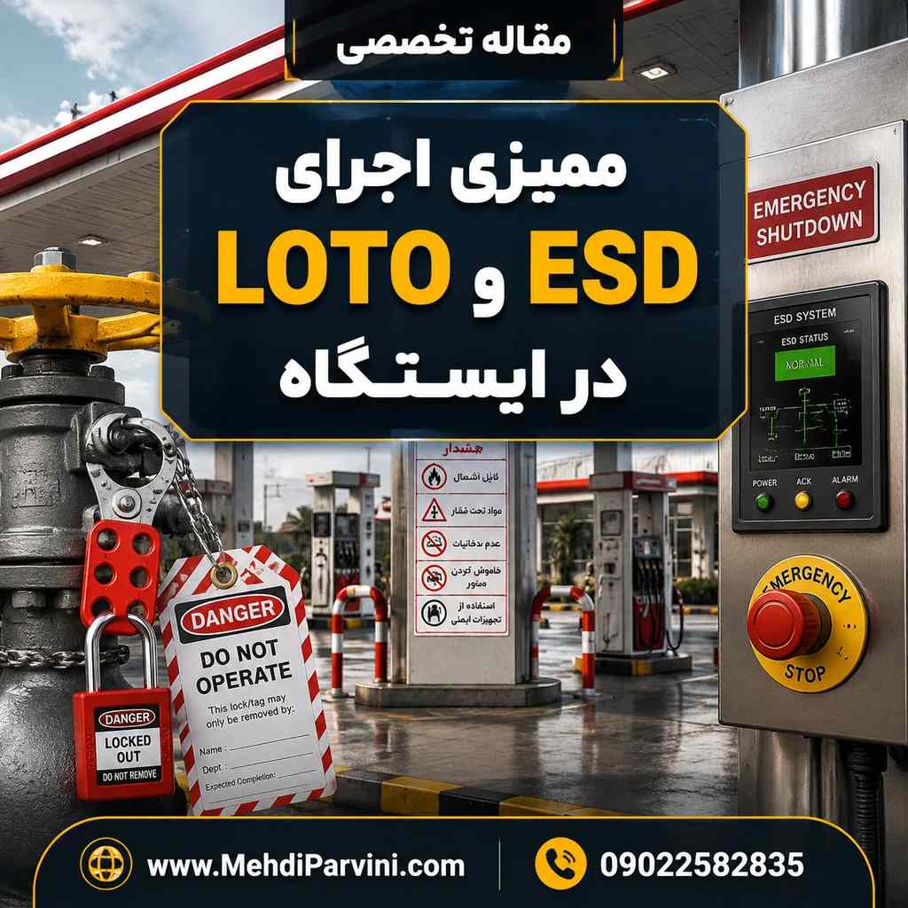 ممیزی اجرای LOTO و ESD در ایستگاه