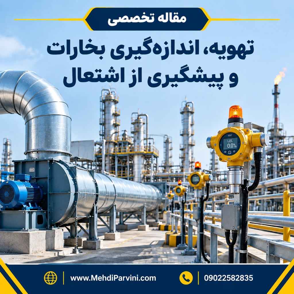 تهویه، اندازه‌گیری بخارات و پیشگیری از اشتعال