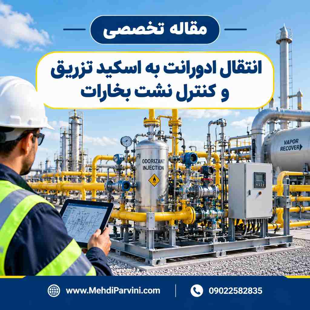 انتقال ادورانت به اسکید تزریق و کنترل نشت بخارات