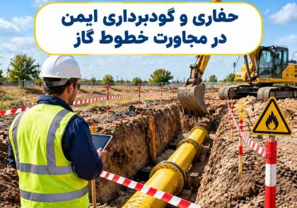 حفاری و گودبرداری ایمن در مجاورت خطوط گاز