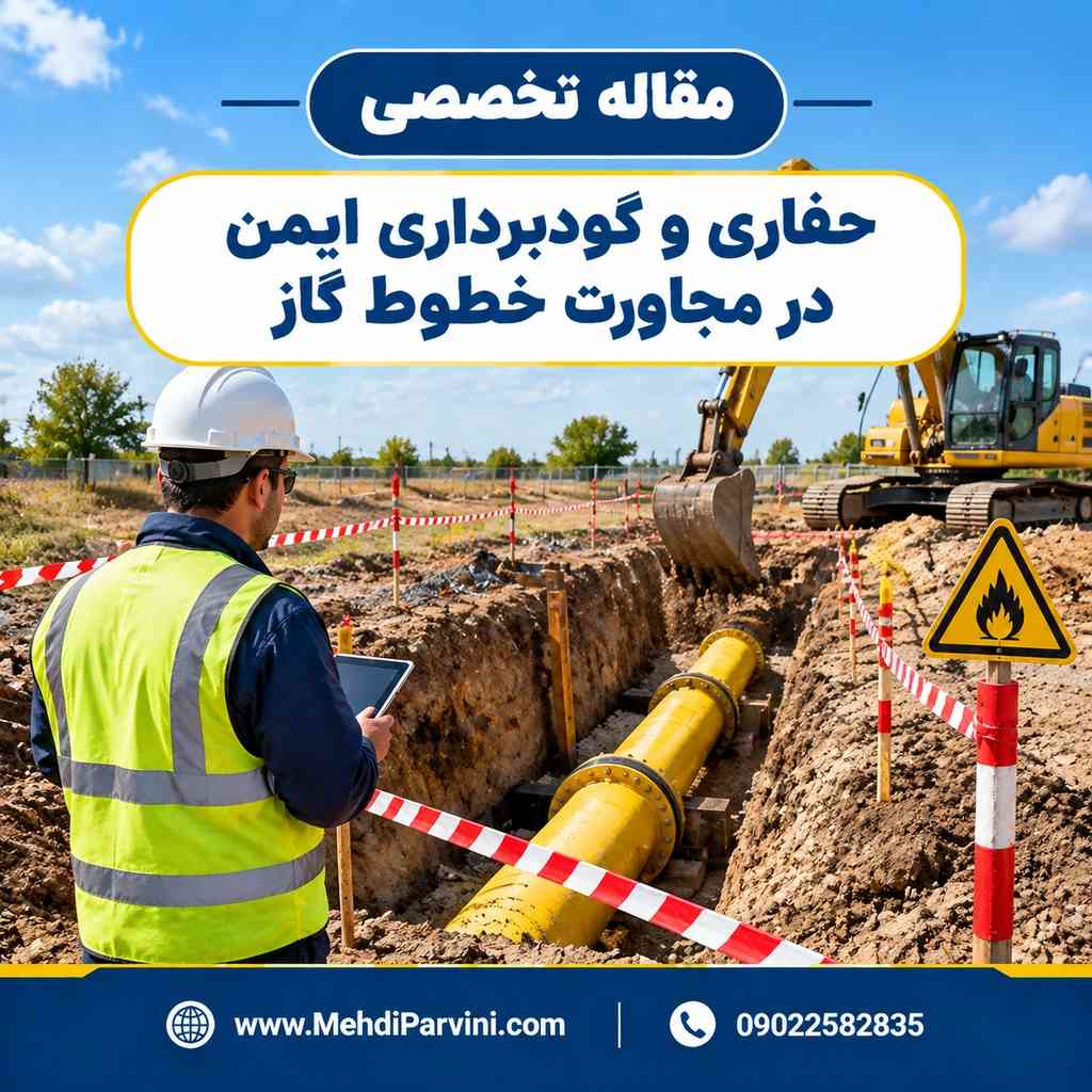 حفاری و گودبرداری ایمن در مجاورت خطوط گاز