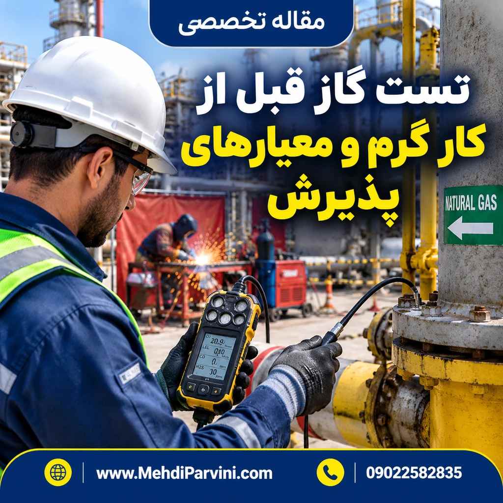 تست گاز قبل از کار گرم و معیارهای پذیرش