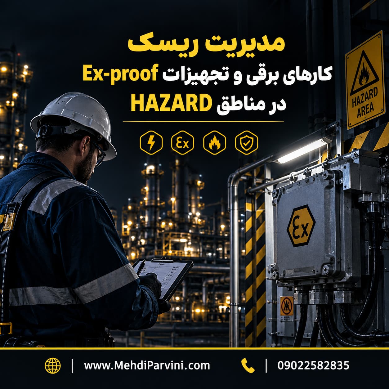 مدیریت ریسک کارهای برقی و تجهیزات