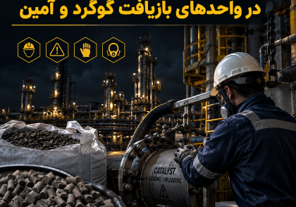 ایمنی عملیات شارژ و تخلیه کاتالیست در واحدهای بازیافت گوگرد و آمین