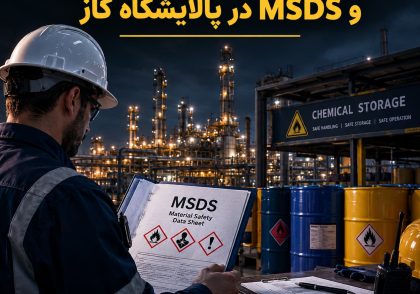 استانداردهای انبارش مواد شیمیایی و MSDS در پالایشگاه گاز