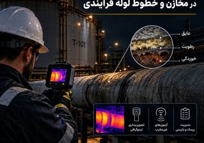 پایش خوردگی زیر عایق (CUI) در مخازن و خطوط لوله فرآیندی