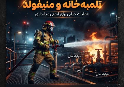 مهار آتش‌سوزی تلمبه‌خانه و منیفولد