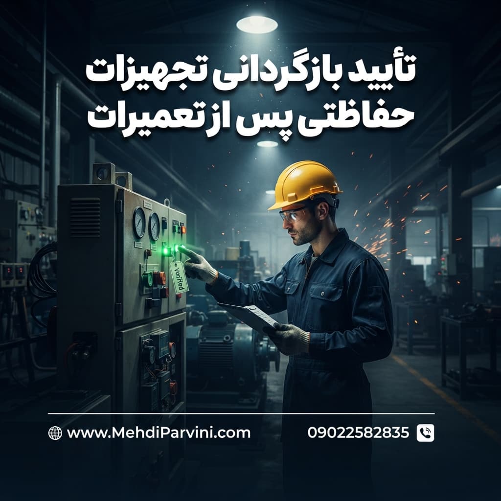 تأیید بازگردانی تجهیزات حفاظتی پس از تعمیرات