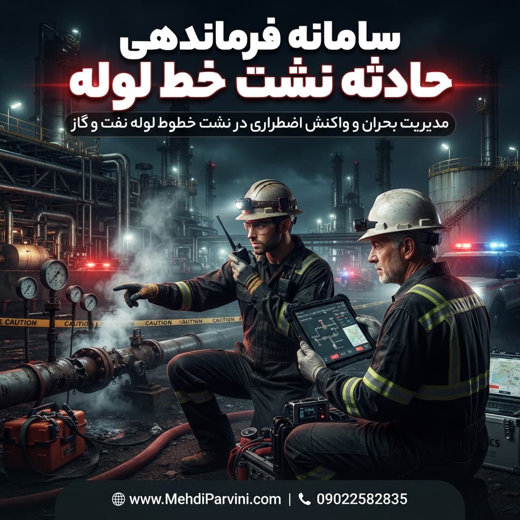 سامانه فرماندهی حادثه نشت خط لوله