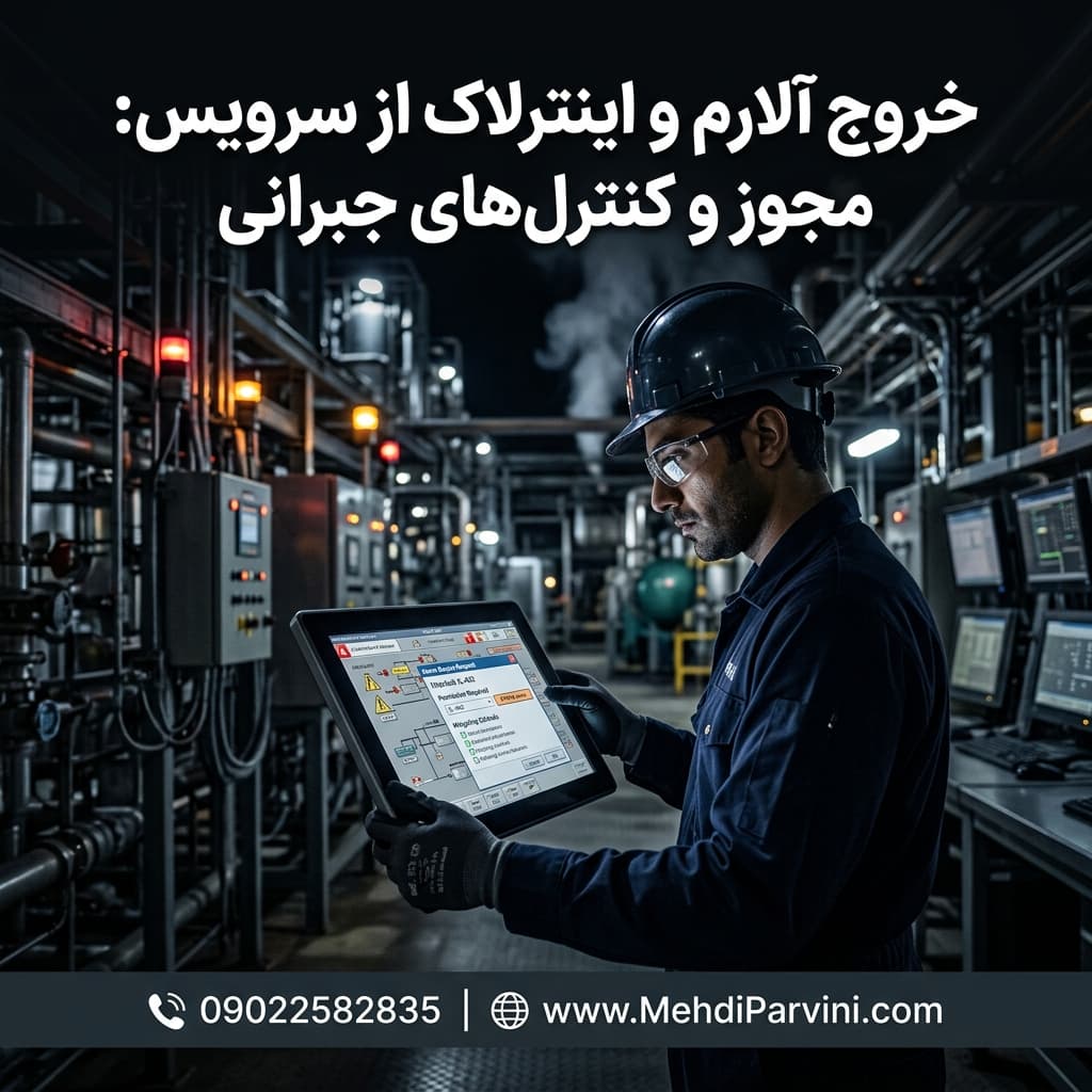 خروج آلارم و اینترلاک از سرویس