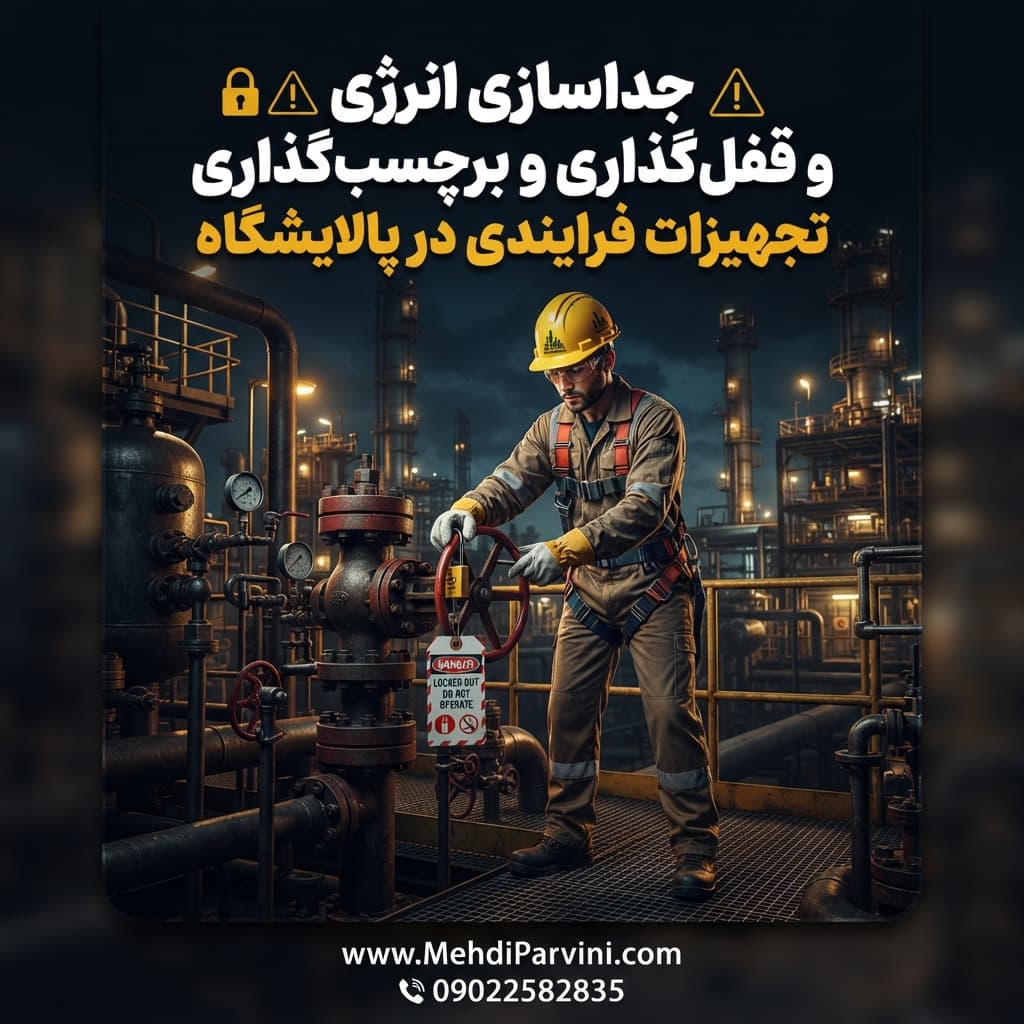 جداسازی انرژی و قفل‌گذاری و برچسب‌گذاری تجهیزات