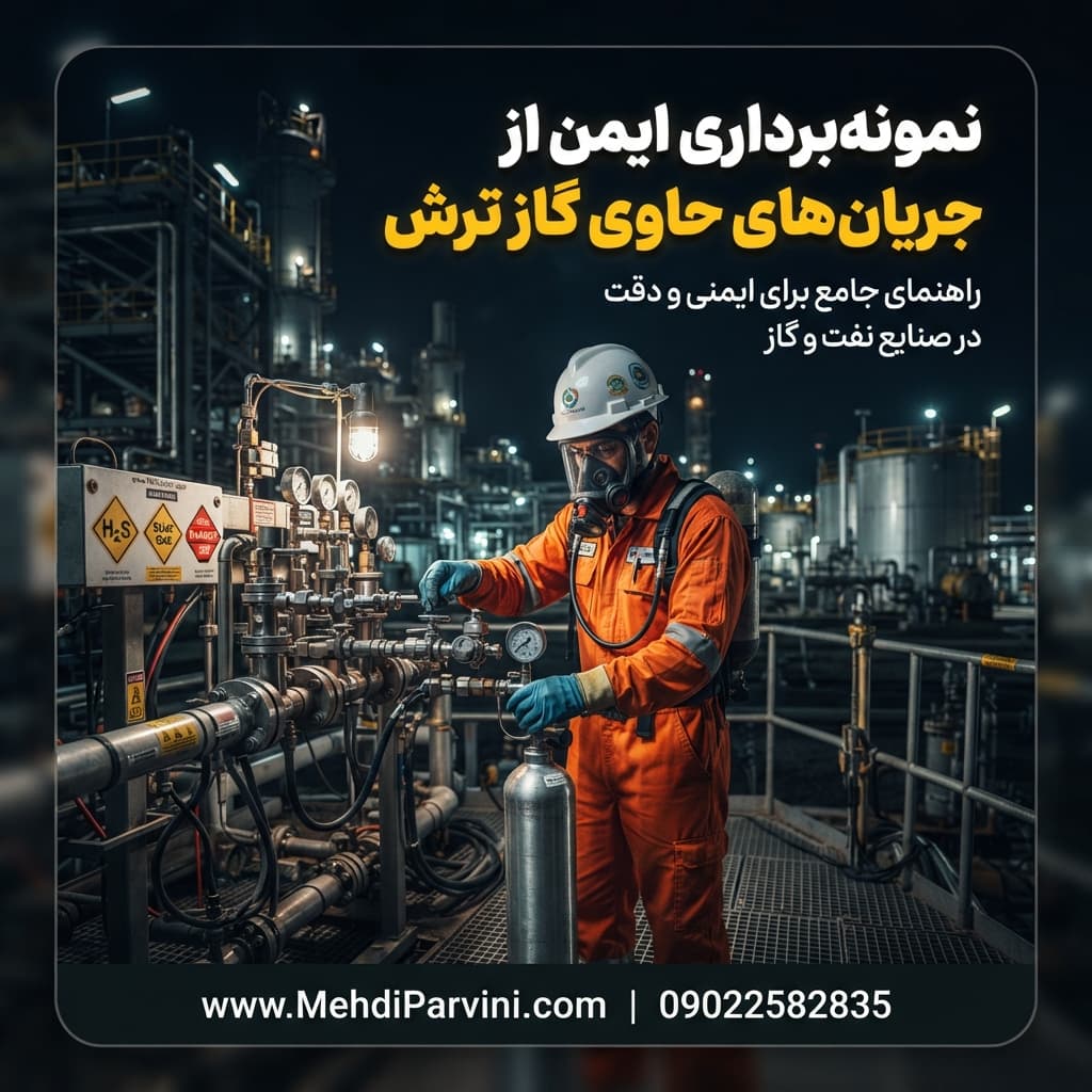 نمونه‌برداری ایمن از جریان‌های حاوی گاز ترش