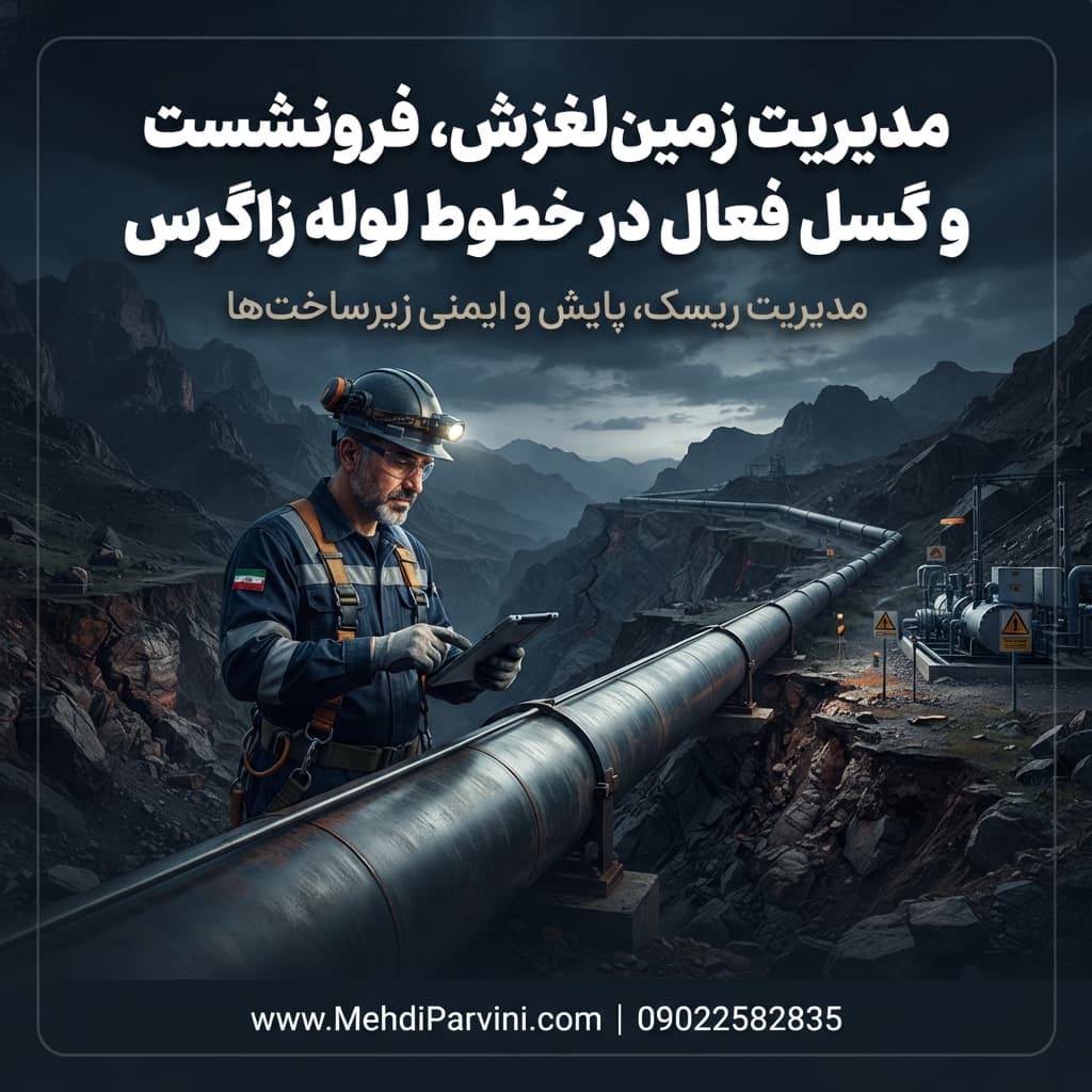 مدیریت زمین‌لغزش، فرونشست و گسل فعال در خطوط لوله زاگرس