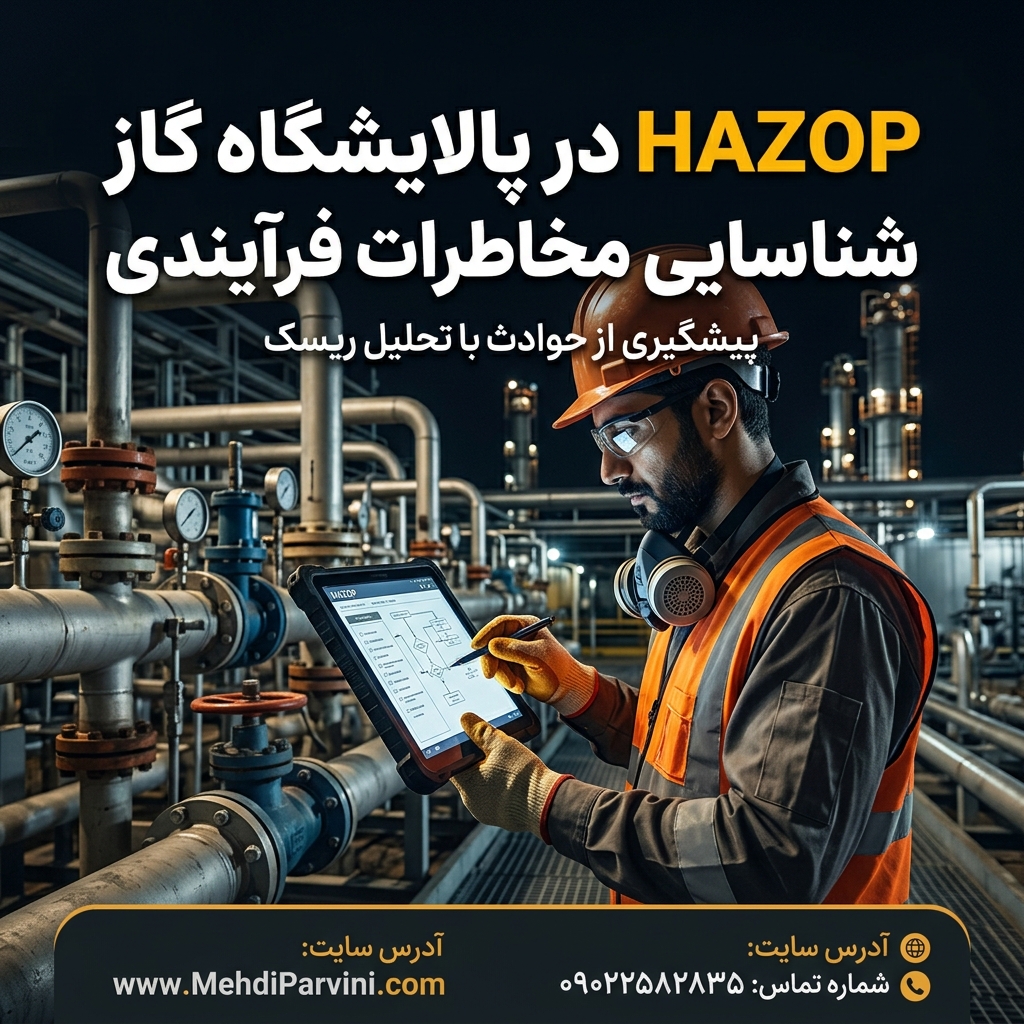 HAZOP در پالایشگاه گاز؛ شناسایی مخاطرات فرآیندی
