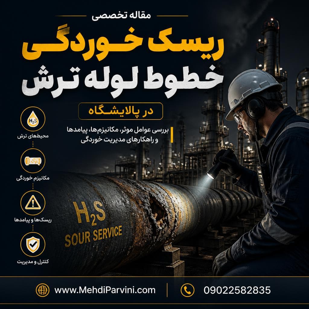 ریسک خوردگی خطوط لوله ترش در پالایشگاه