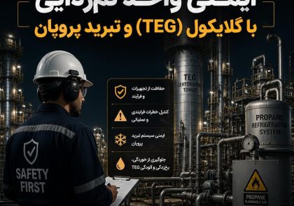 ایمنی واحد نم‌زدایی با گلایکول (TEG) و تبرید پروپان
