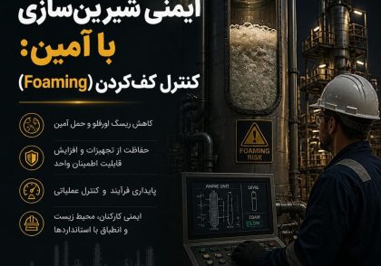 ایمنی شیرین‌سازی با آمین: کنترل کف‌کردن (Foaming)