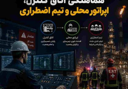 مانور حادثه: هماهنگی اتاق کنترل، اپراتور محلی و تیم اضطراری