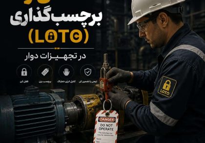 قفل و برچسب‌گذاری (LOTO) در تجهیزات دوار