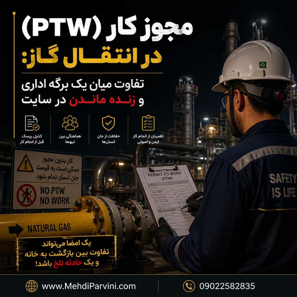 مجوز کار (PTW) در انتقال گاز