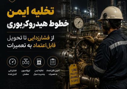 تخلیه ایمن خطوط هیدروکربوری؛ از فشارزدایی تا تحویل قابل‌اعتماد به تعمیرات