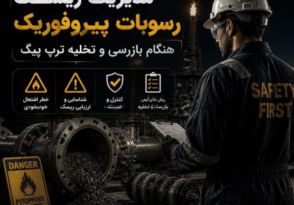 مدیریت ریسک رسوبات پیروفوریک هنگام بازرسی و تخلیه ترپ پیگ