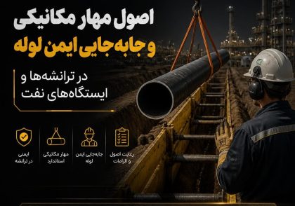 اصول مهار مکانیکی و جابه‌جایی ایمن لوله در ترانشه‌ها و ایستگاه‌های نفت