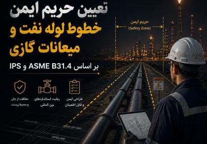 تعیین حریم ایمن خطوط لوله نفت