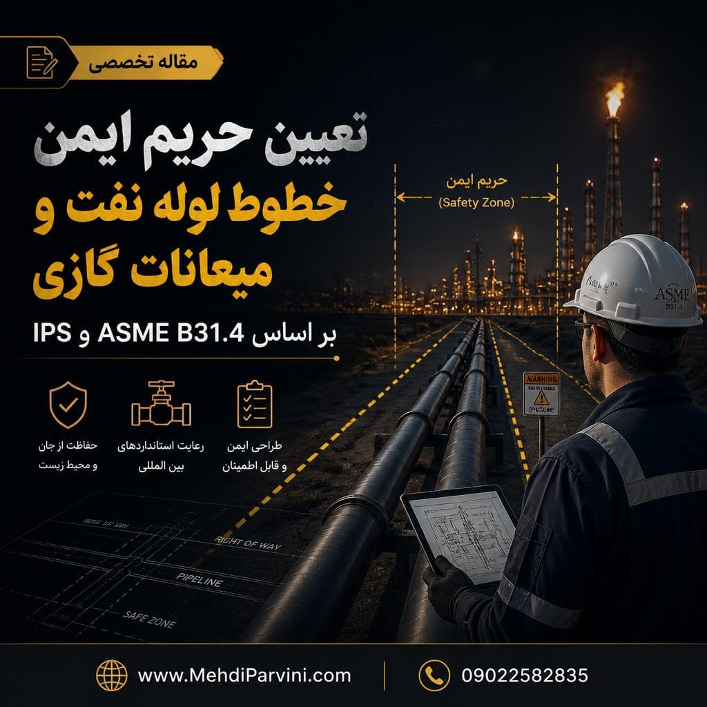 تعیین حریم ایمن خطوط لوله نفت