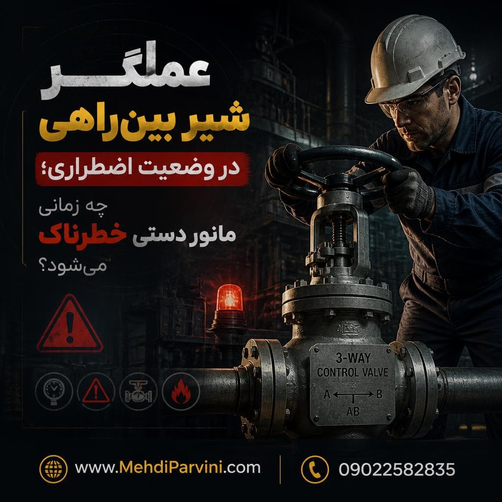 عملگر شیر بین‌راهی در وضعیت اضطراری