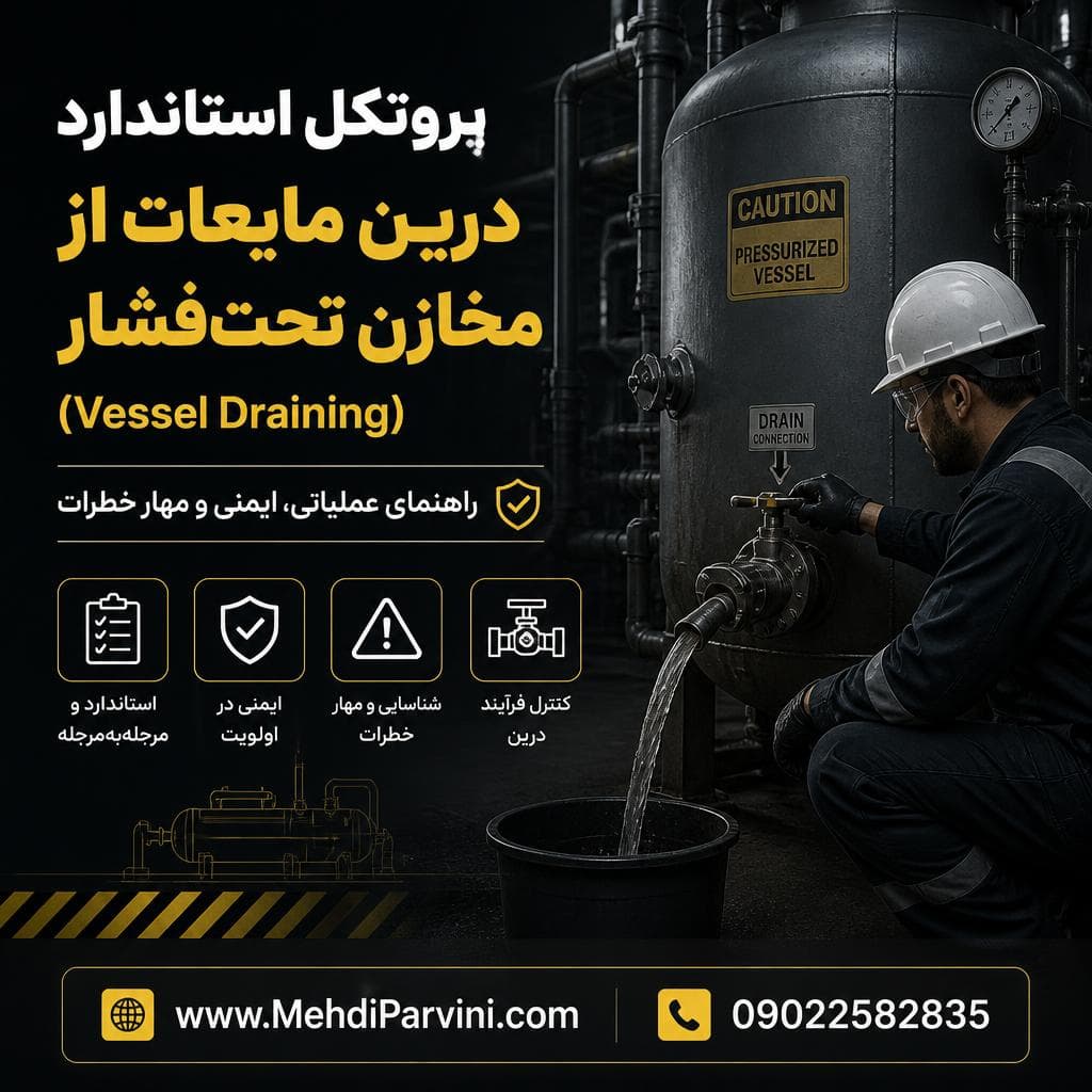 پروتکل استاندارد درین مایعات از مخازن تحت‌فشار