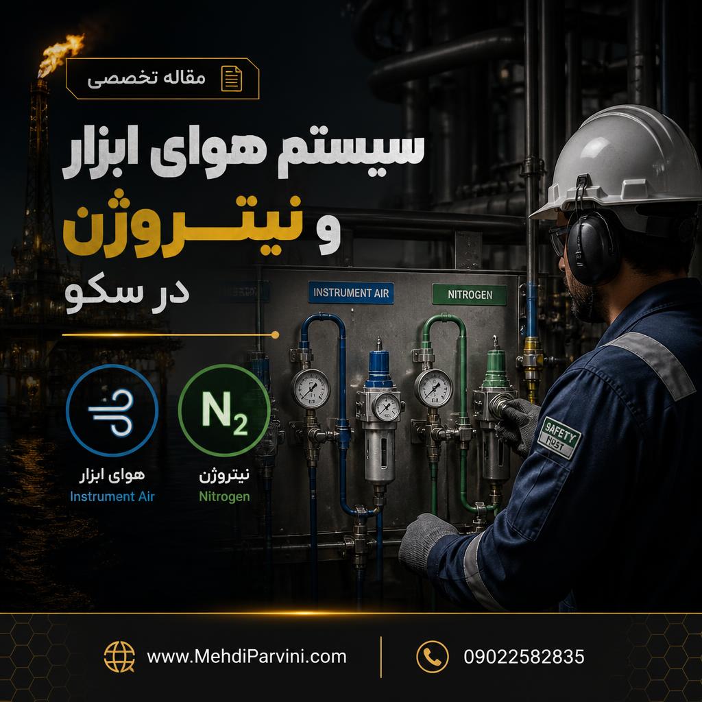 سیستم هوای ابزار و نیتروژن در سکو