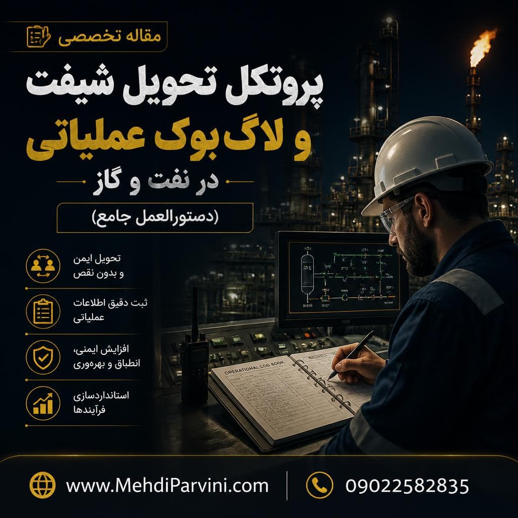 پروتکل تحویل شیفت و لاگ‌بوک عملیاتی در نفت و گاز