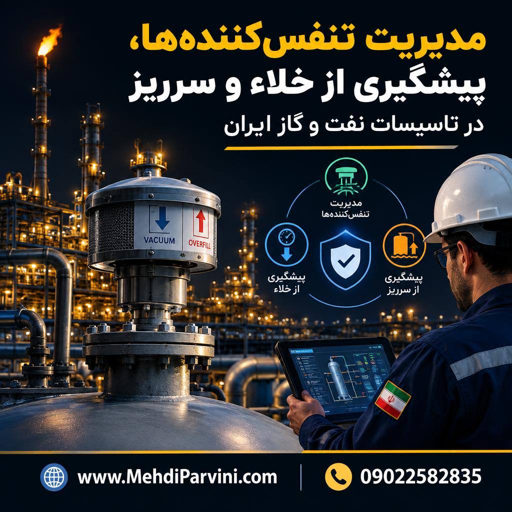 مدیریت تنفس‌کننده‌ها، پیشگیری از خلاء و سرریز در تأسیسات نفت و گاز ایران