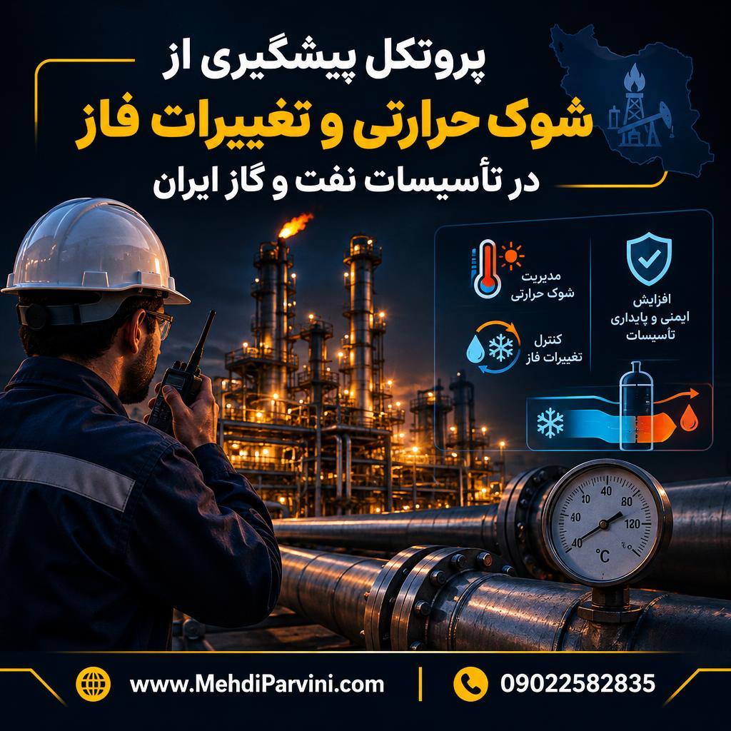 پروتکل پیشگیری از شوک حرارتی و تغییرات فاز در تأسیسات نفت و گاز ایران