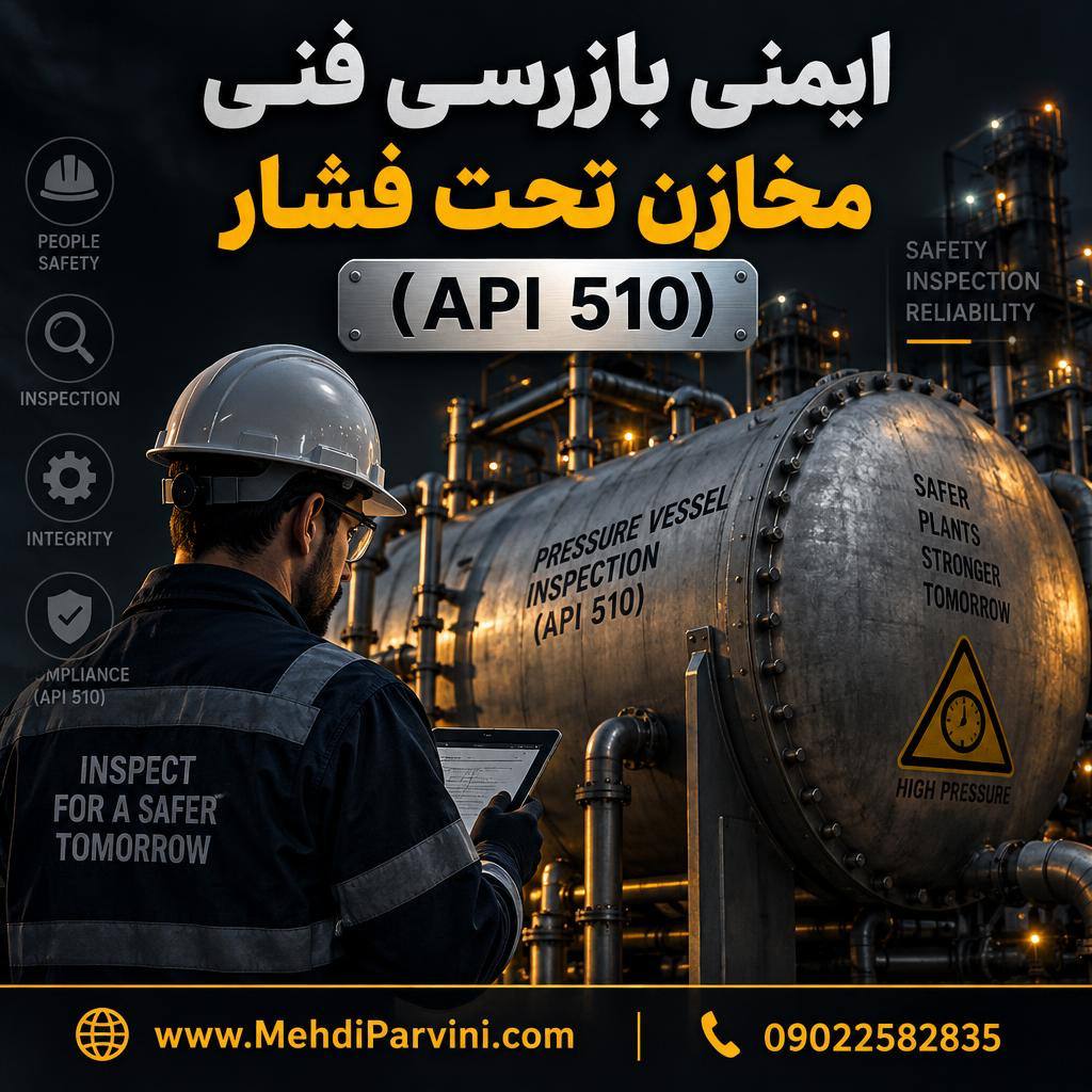 ایمنی بازرسی فنی مخازن تحت فشار (API 510)
