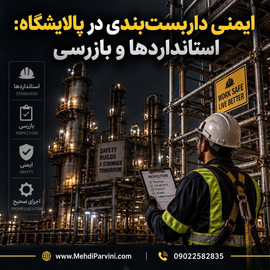 ایمنی داربست‌بندی در پالایشگاه: استانداردها و بازرسی
