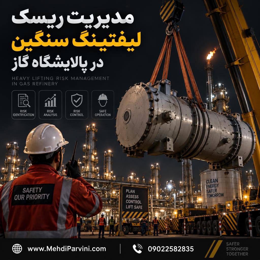 مدیریت ریسک لیفتینگ سنگین در پالایشگاه‌ گاز