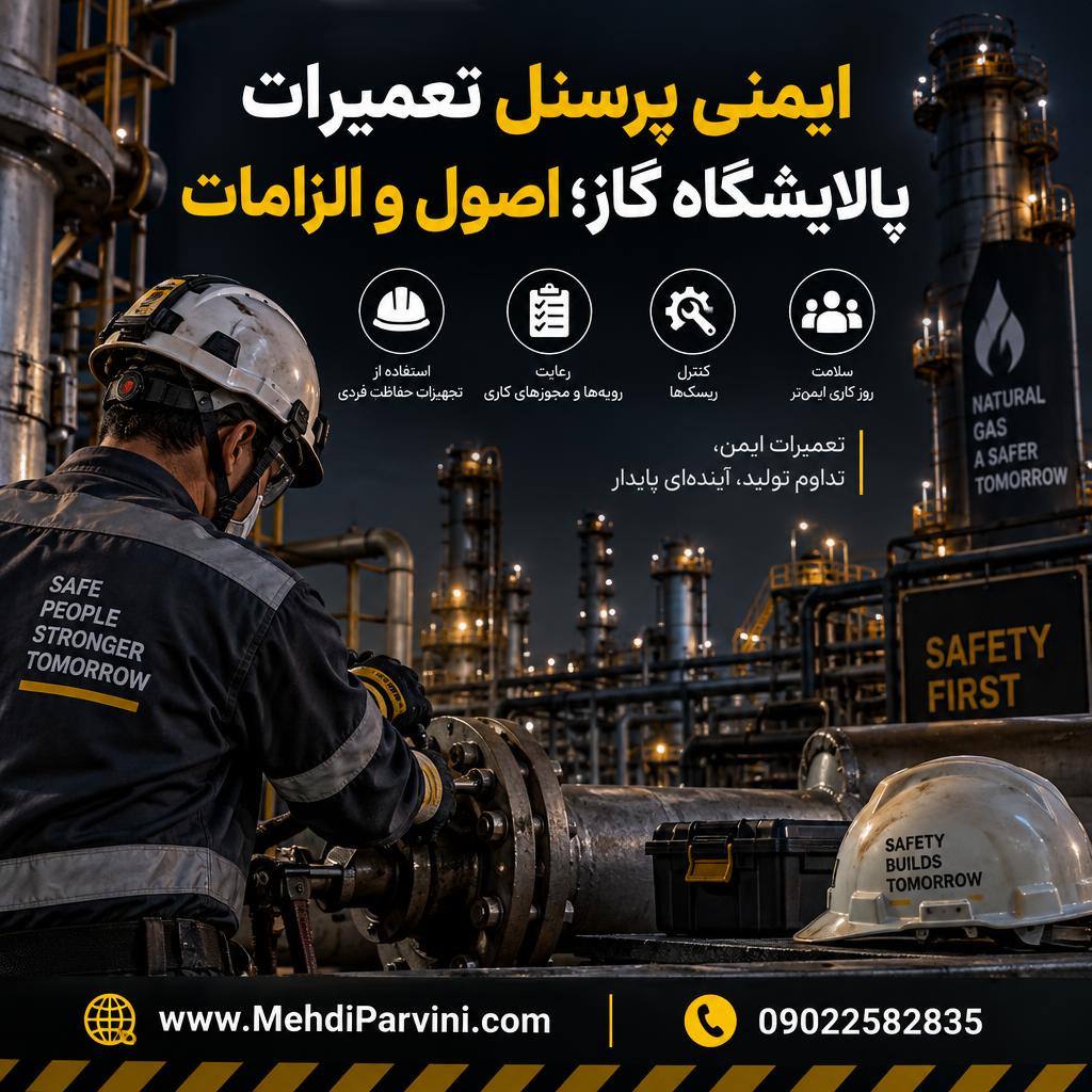 ایمنی پرسنل تعمیرات پالایشگاه گاز