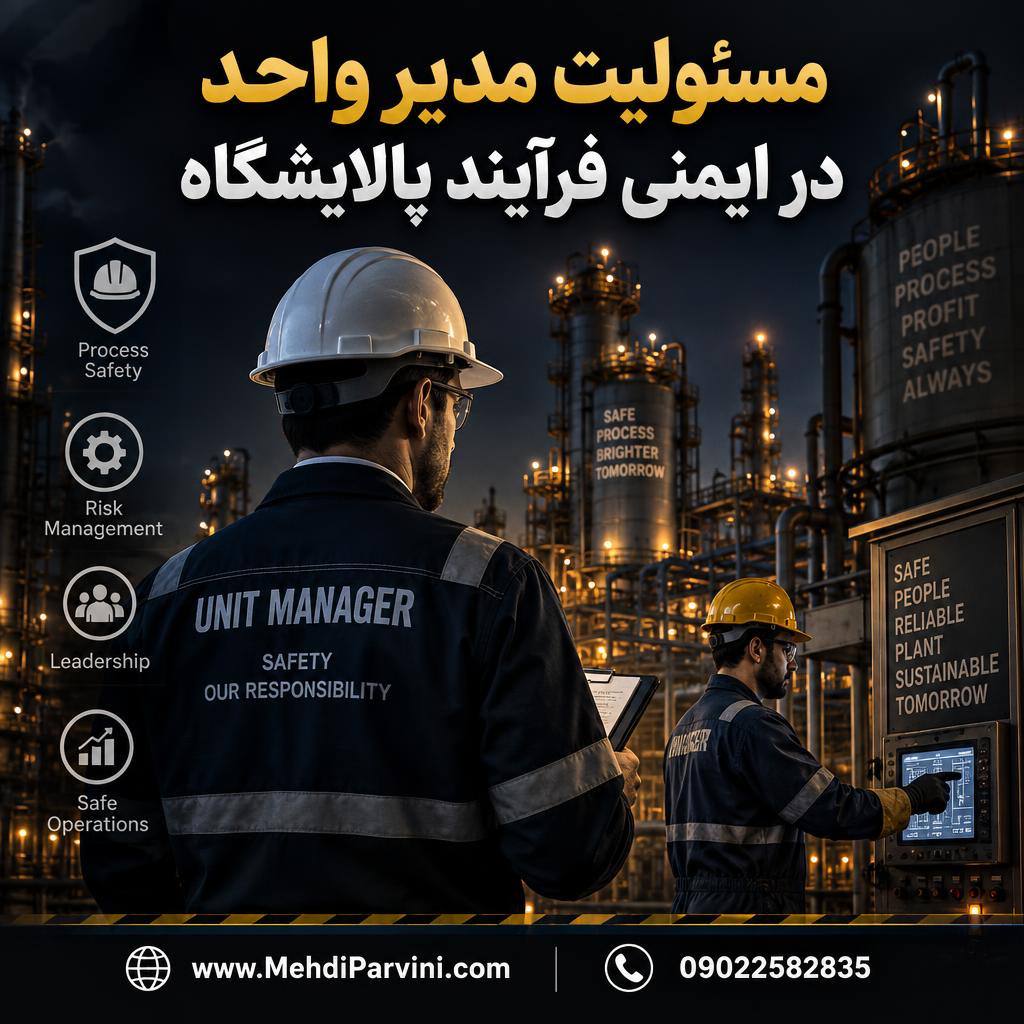 مسئولیت مدیر واحد در ایمنی فرآیند پالایشگاه