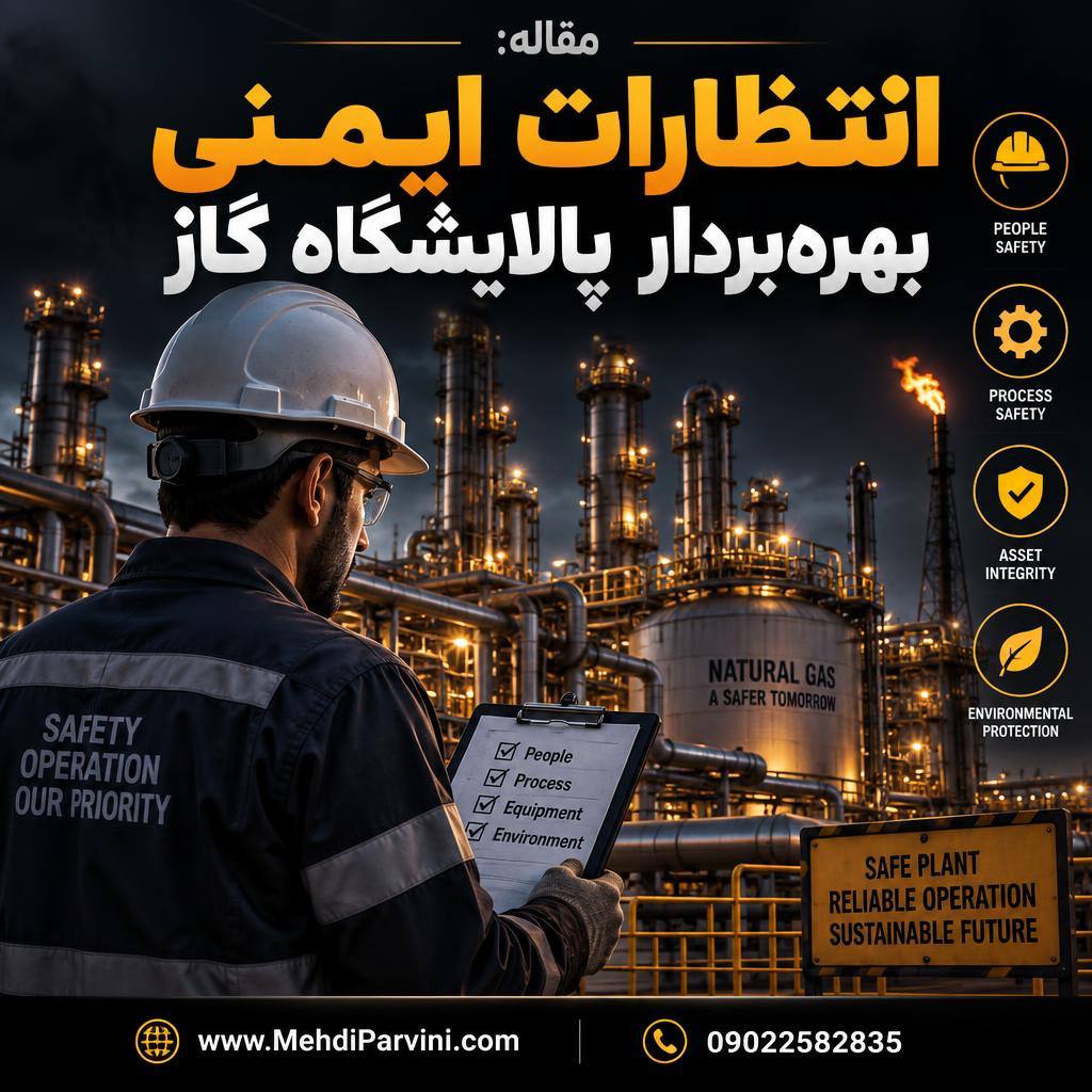 انتظارات ایمنی بهره‌بردار پالایشگاه گاز