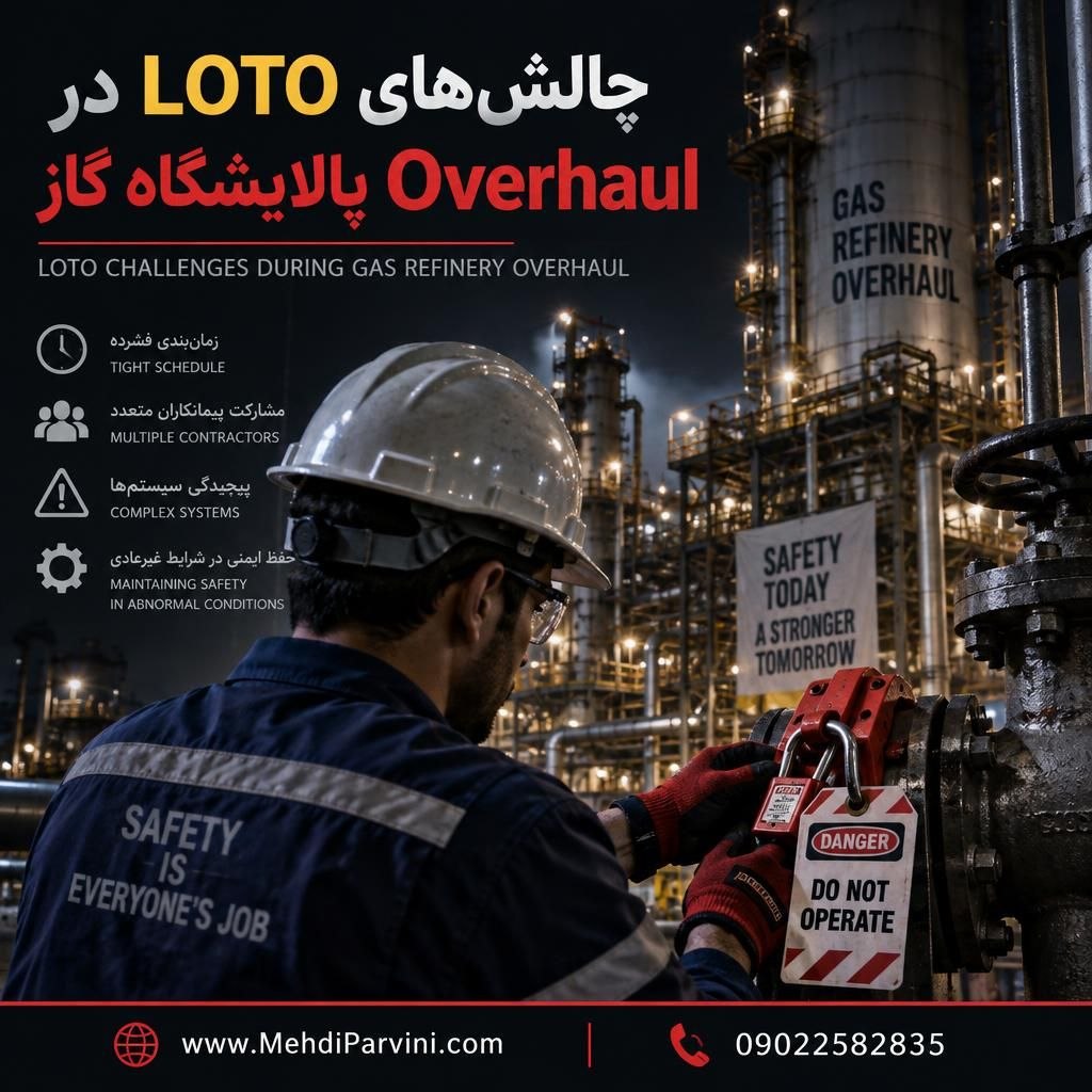 چالش‌های LOTO در Overhaul پالایشگاه گاز