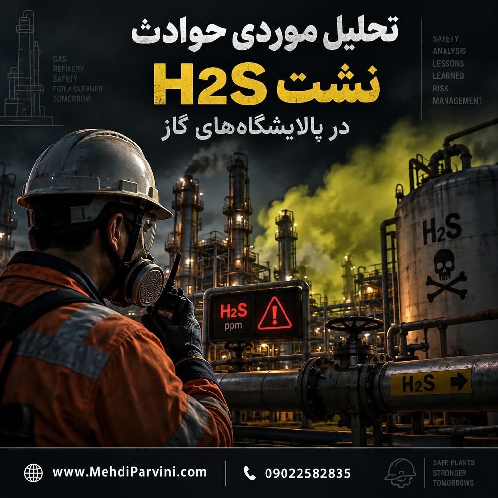تحلیل موردی حوادث نشت H2S در پالایشگاه‌های گاز