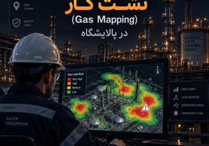 نقشه پهنه‌بندی خطر نشت گاز