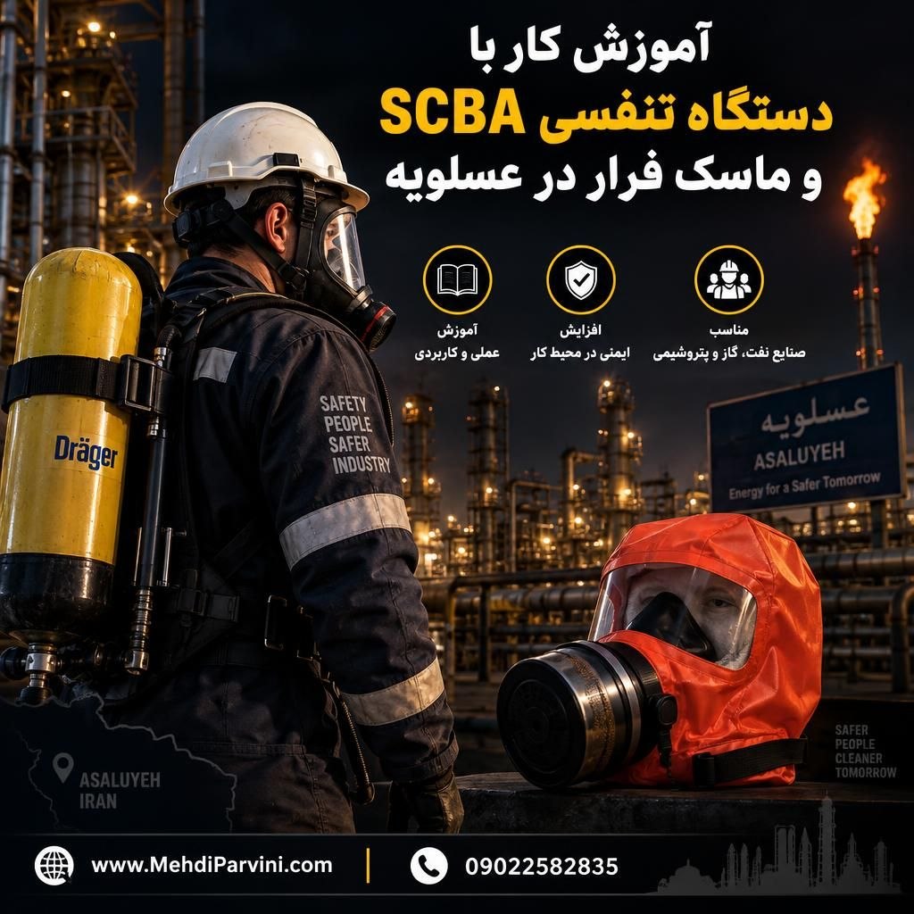 آموزش کار با دستگاه تنفسی SCBA