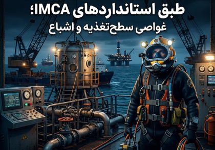 الزامات ایمنی غواصی صنعتی طبق استانداردهای IMCA؛ غواصی سطح‌تغذیه و اشباع
