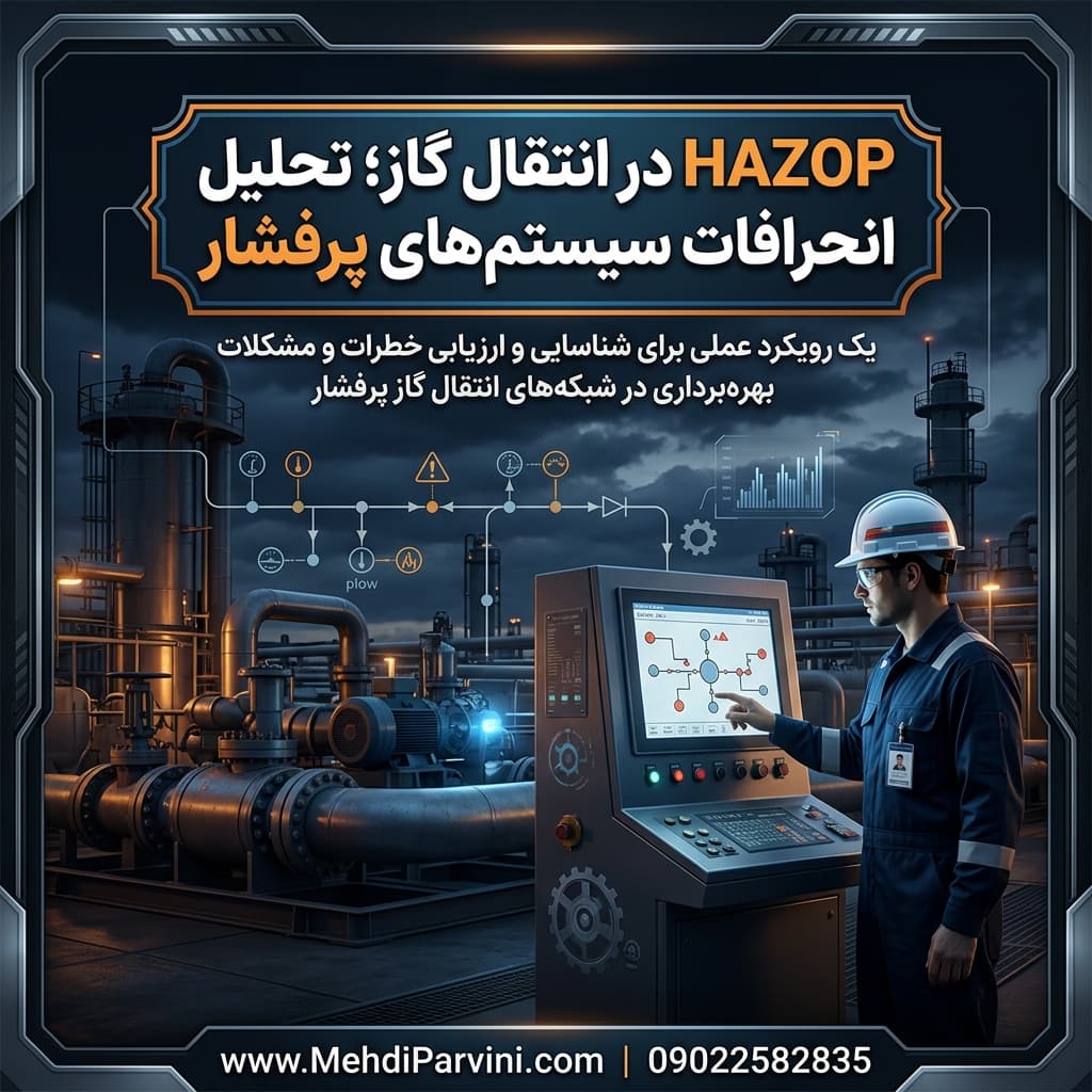 HAZOP در انتقال گاز؛ تحلیل انحرافات سیستم‌های پرفشار